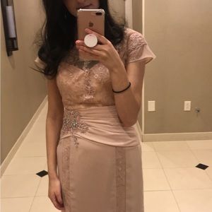 Alyce pink lace dress